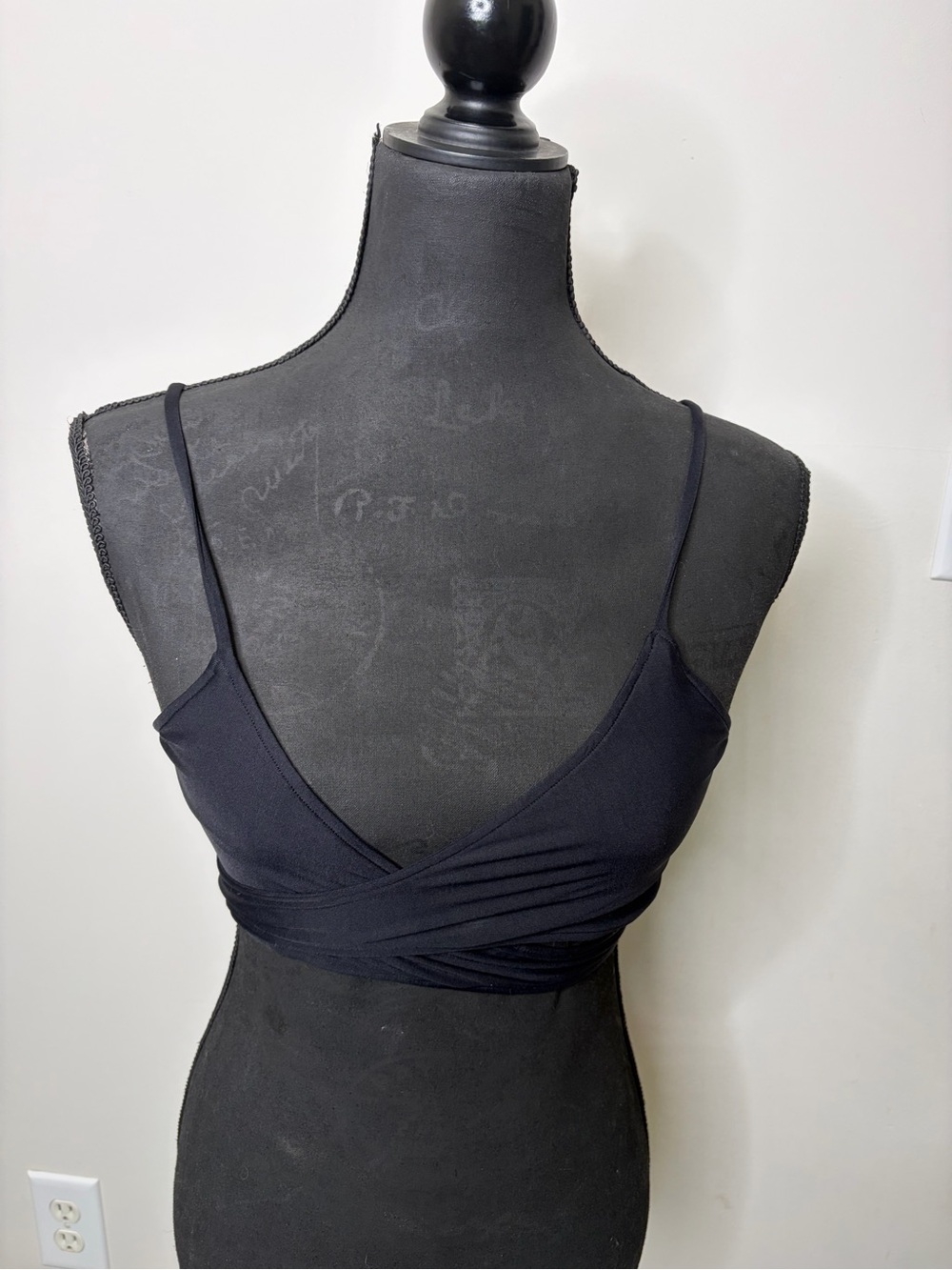Black Wrap swimsuit top l*space